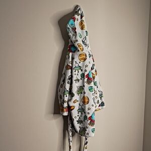 Colorful Space-Themed Hooded Robe